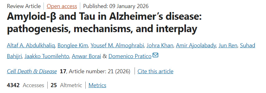 阿爾茨海默病中的β-淀粉樣蛋白與Tau蛋白：發(fā)病機(jī)制、作用機(jī)理及相互作用