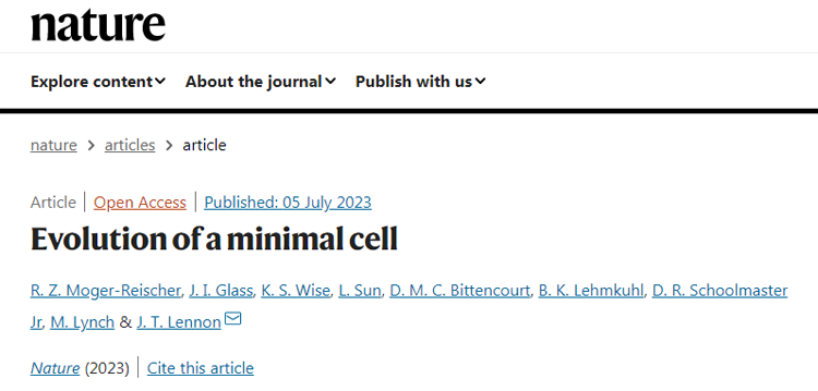 研究小組發(fā)現(xiàn)簡(jiǎn)化版細(xì)胞的進(jìn)化速度和正常細(xì)胞一樣快