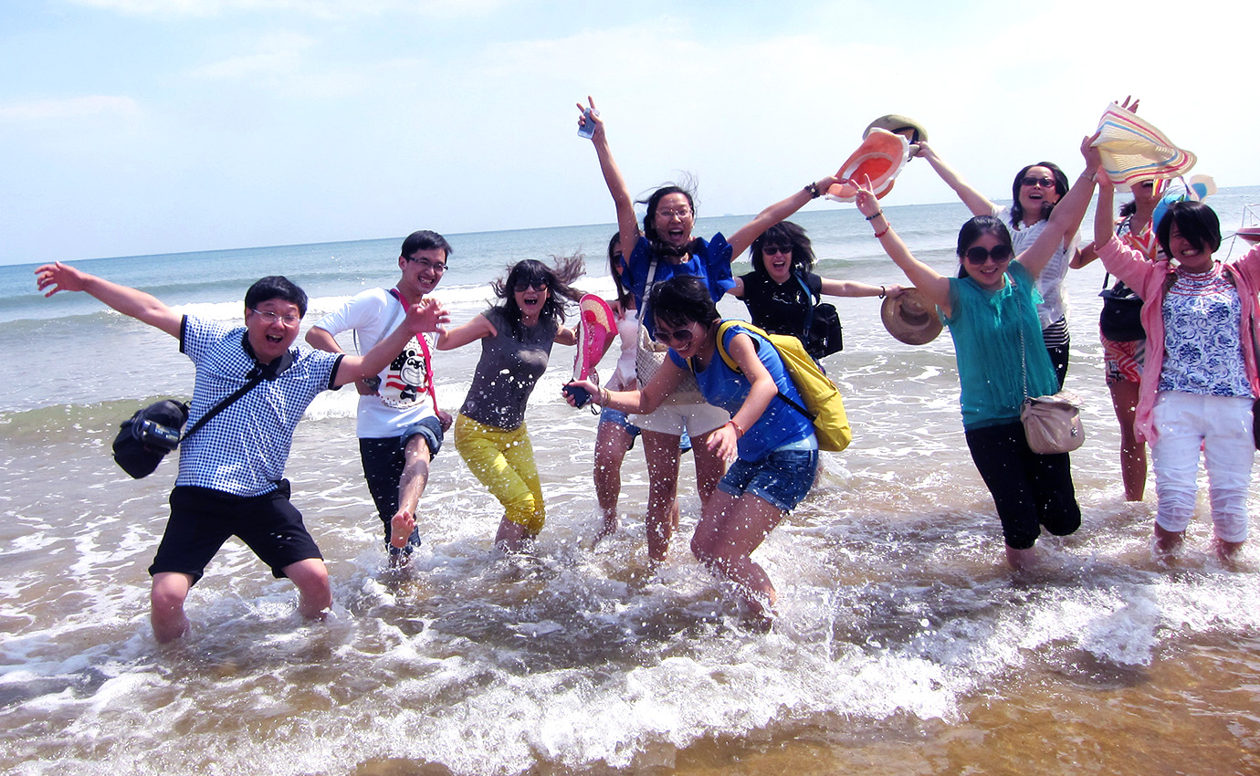 海風撲面，心隨浪涌