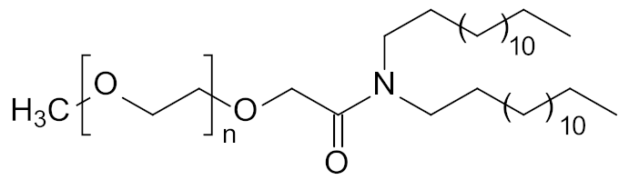 甲氧基聚乙二醇雙十四烷基乙酰胺