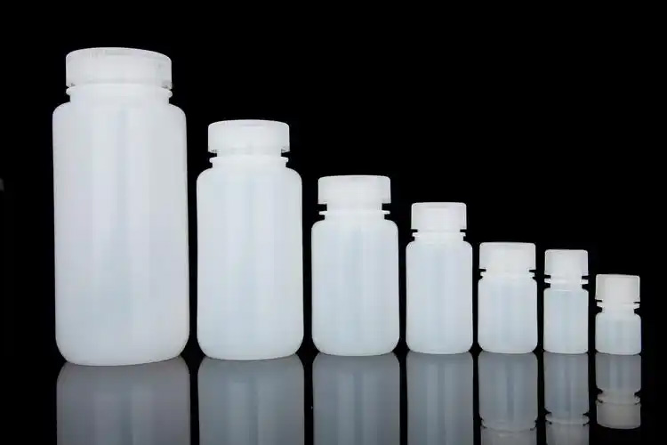 250ml廣口試劑瓶本白色HDPE,滅菌